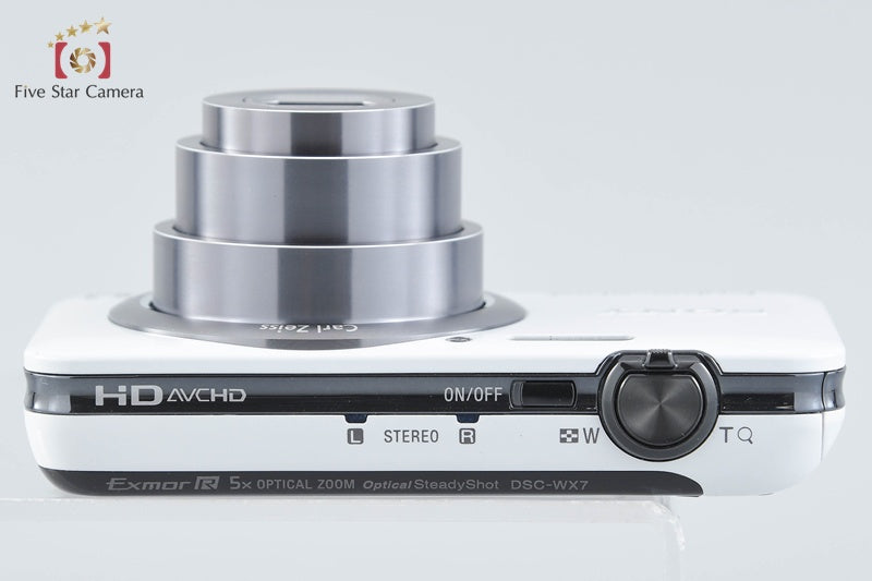 Sony Cyber-shot DSC-WX7 White 16.2 MP Digital Camera [Japanese Language Only]