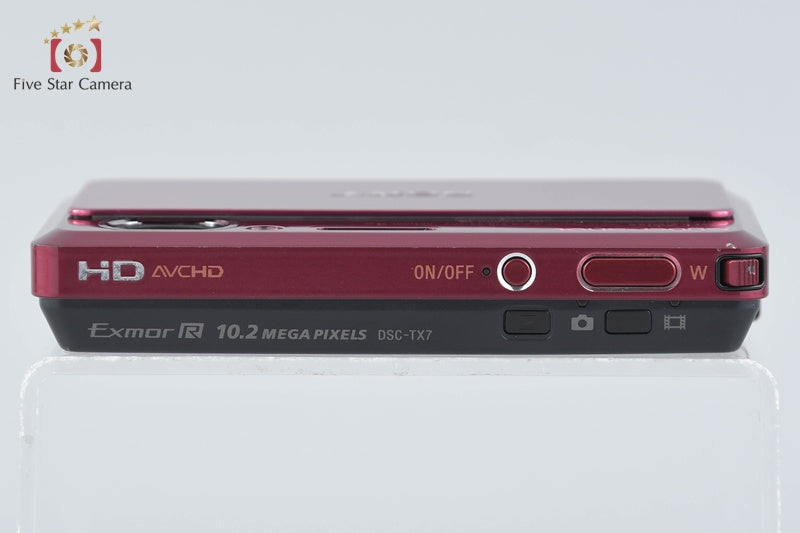Sony Cyber-Shot DSC-TX7 Red 10.2 MP Digital Camera [Japanese Language Only]