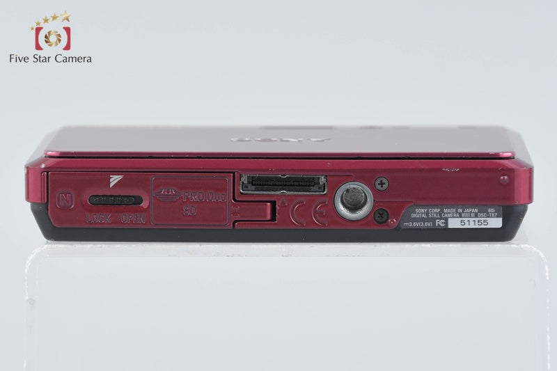 Sony Cyber-Shot DSC-TX7 Red 10.2 MP Digital Camera [Japanese Language Only]