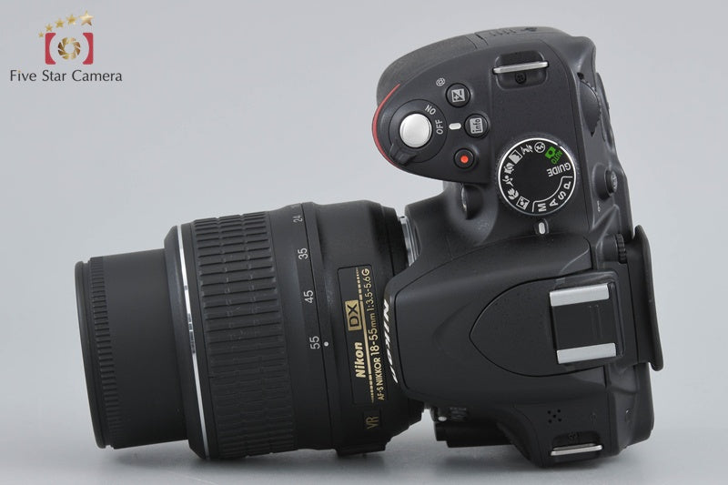 "Shutter count 1,191" Nikon D3200 Black 24.2 MP DSLR 18-55 VR Lens