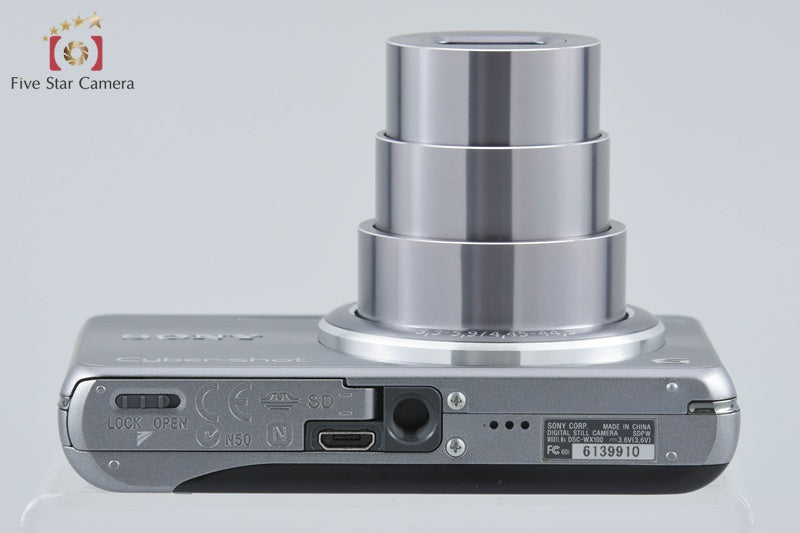 SONY Cyber-shot DSC-WX100 Silver 18.2 MP Digital Camera [Multiple Languages]