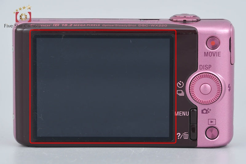 Sony Cyber-Shot DSC-WX220 Pink 18.2 MP Digital Camera [Multiple Languages]