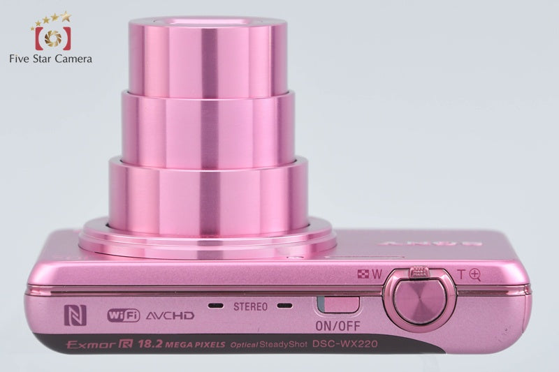 Sony Cyber-Shot DSC-WX220 Pink 18.2 MP Digital Camera [Multiple Languages]