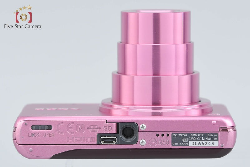 Sony Cyber-Shot DSC-WX220 Pink 18.2 MP Digital Camera [Multiple Languages]