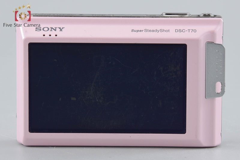 Sony Cyber-Shot DSC-T70 Pink 8.1 MP Digital Camera [Japanese Language Only]