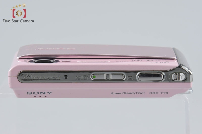 Sony Cyber-Shot DSC-T70 Pink 8.1 MP Digital Camera [Japanese Language Only]
