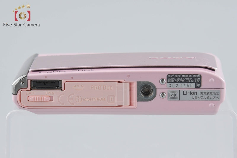 Sony Cyber-Shot DSC-T70 Pink 8.1 MP Digital Camera [Japanese Language Only]