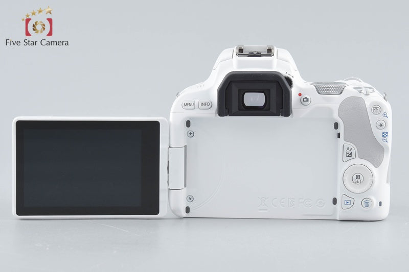 "Count 1,554" Canon EOS Kiss X9 / Rebel SL2 / 200D White 24.2 MP DSLR 18-55 Lens