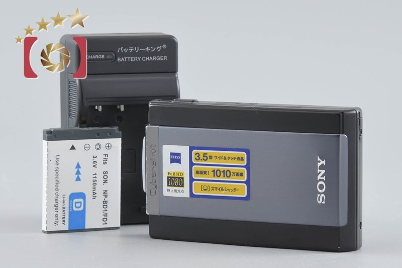 Sony Cyber-Shot DSC-T300 Black 10.1 MP Digital Camera [Japanese Language Only]