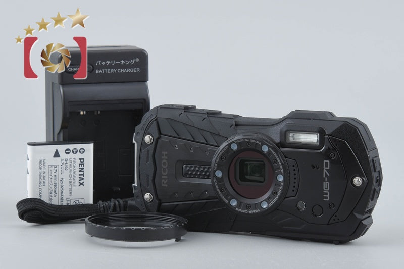 "Count 52" Ricoh PENTAX WG-70 Black 16.0 MP Waterproof Action Camera