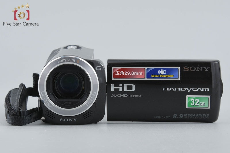 Sony HANDYCAM HDR-CX270V Crystal Black Video Camera [Japanese Language Only]
