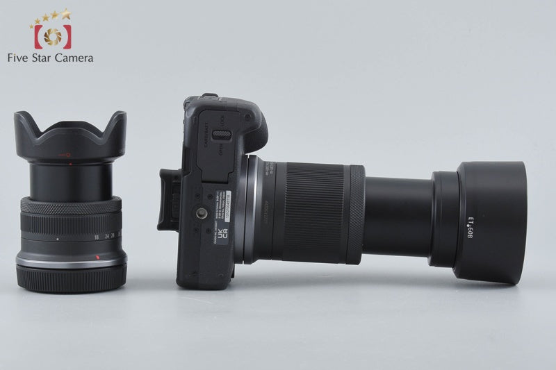 "Shutter count 2,000" Canon EOS R50 Black 24.2 MP RF-S 18-45 55-210 Lenses