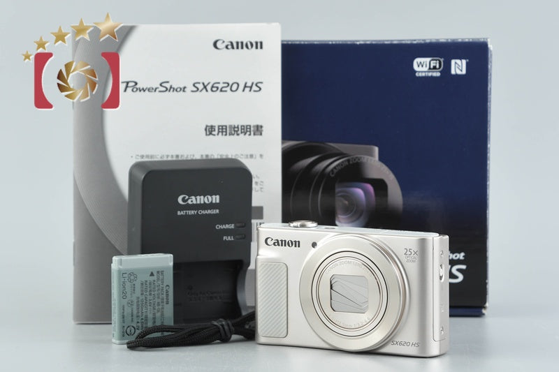 Canon PowerShot SX620 HS White 20.2 MP Digital Camera w/ Box