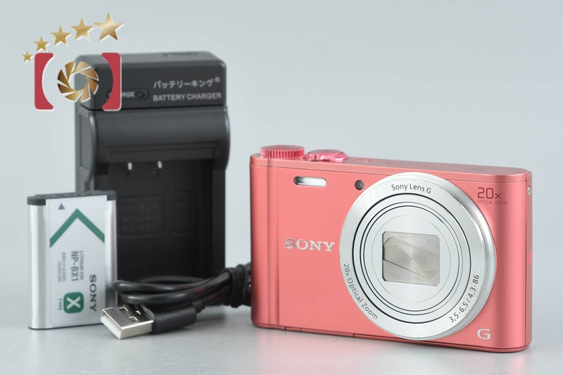 Sony Cyber-Shot DSC-WX350 Pink 18.2 MP Digital Camera [Japanese Language Only]