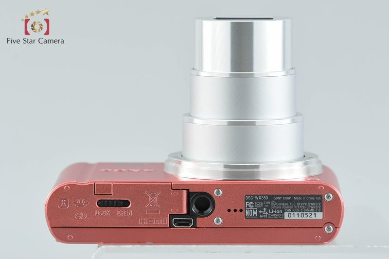 Sony Cyber-Shot DSC-WX350 Pink 18.2 MP Digital Camera [Japanese Language Only]