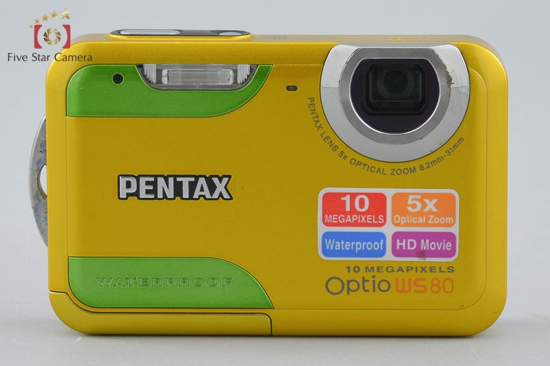 PENTAX Optio WS80 Yellow 10.0 MP Digital Camera