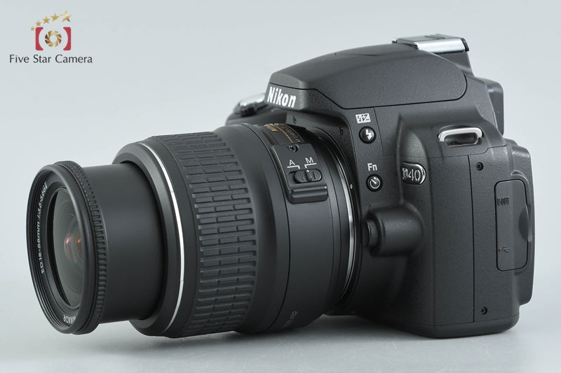 "Shutter count 959" Nikon D40 Black 6.1 MP Digital SLR Camera 18-55 Lens