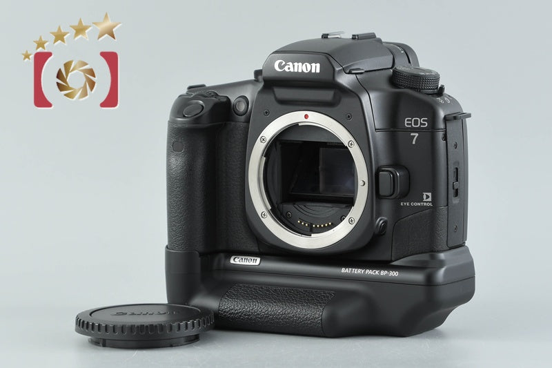 Canon EOS 7 35mm SLR Film Camera Body + BP-300 Battery Pack