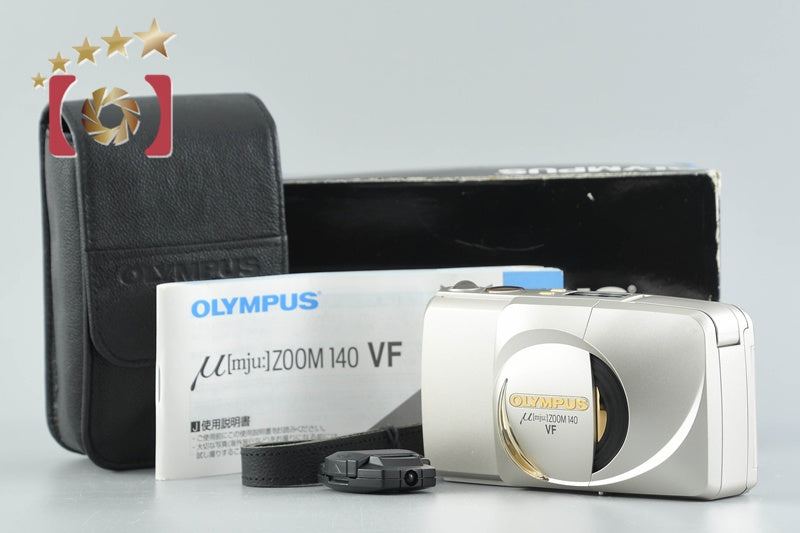 Olympus μ[mju:] ZOOM 140 VF Point & Shoot 35mm Film Camera w/ Box