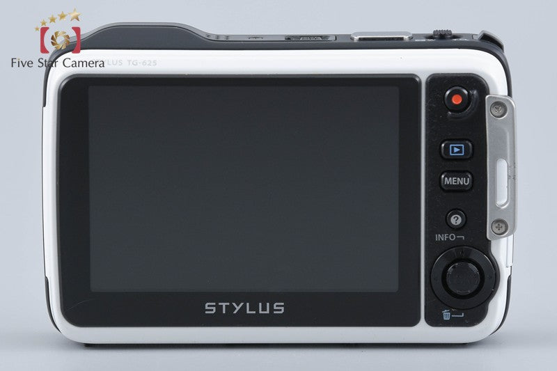 Olympus STYLUS TG-625 Tough White 12.0 MP Digital Camera