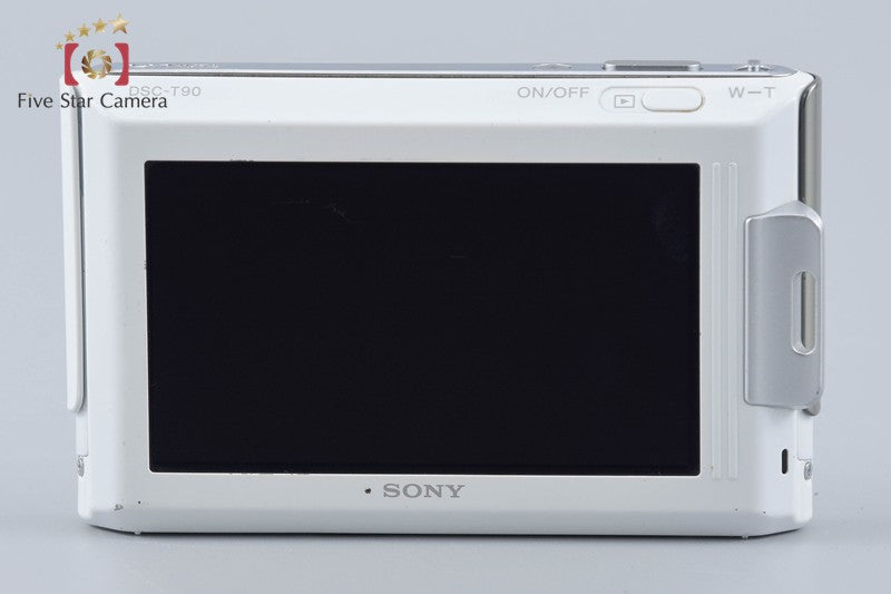 Sony Cyber-Shot DSC-T90 White 12.1 MP Digital Camera [Japanese Language Only]