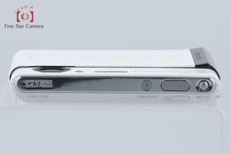 Sony Cyber-Shot DSC-T90 White 12.1 MP Digital Camera [Japanese Language Only]