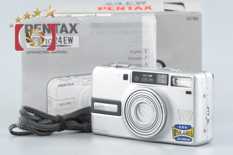 Pentax ESPIO 24EW Silver 35mm Point & Shoot Film Camera