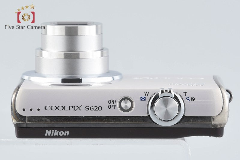 Nikon COOLPIX S620 Pearl White 12.2 MP Digital Camera