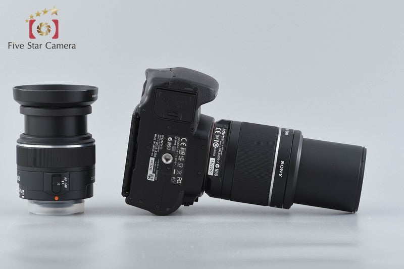 SONY α380 DSLR-A380 14.2 MP 18-55 55-200 Lenses [Japanese Language Only]