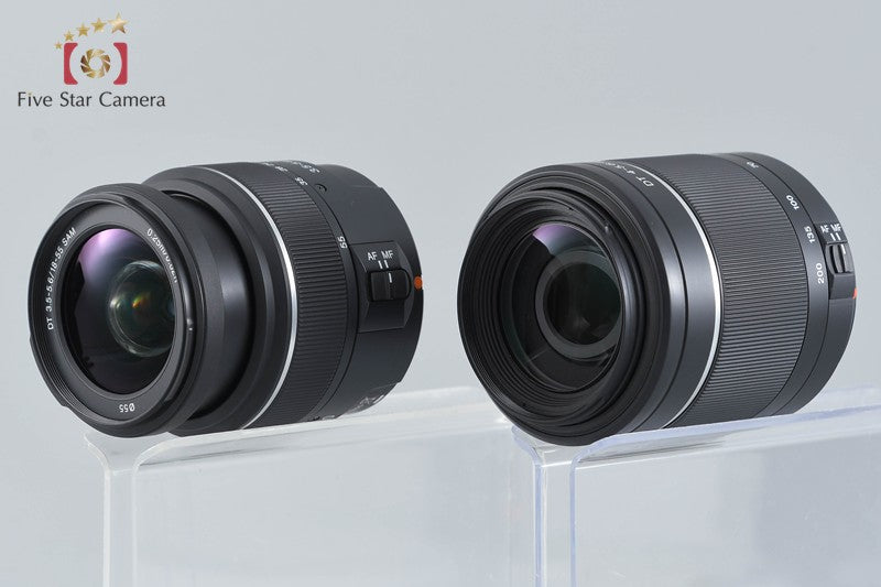 SONY α380 DSLR-A380 14.2 MP 18-55 55-200 Lenses [Japanese Language Only]