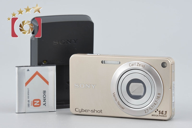 Sony Cyber-Shot DSC-W350 Gold 14.1 MP Digital Camera [Japanese Language Only]