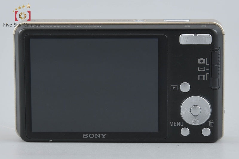 Sony Cyber-Shot DSC-W350 Gold 14.1 MP Digital Camera [Japanese Language Only]
