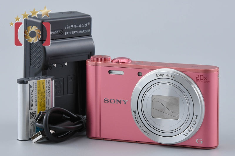 Sony Cyber-Shot DSC-WX350 Pink 18.2 MP Digital Camera [Multiple Languages]