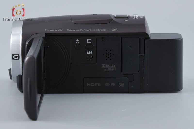 SONY HANDYCAM HDR-CX675 Bordeaux Brown Digital HD Camcorder [Multiple Languages]