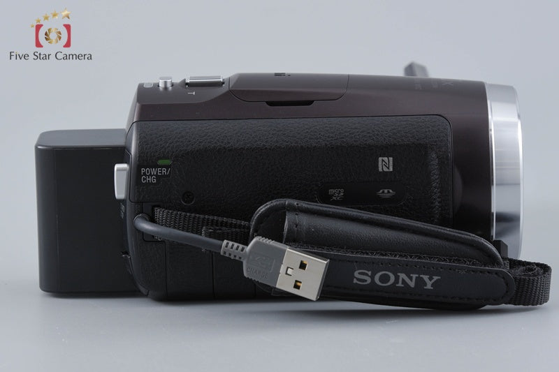 SONY HANDYCAM HDR-CX675 Bordeaux Brown Digital HD Camcorder [Multiple Languages]