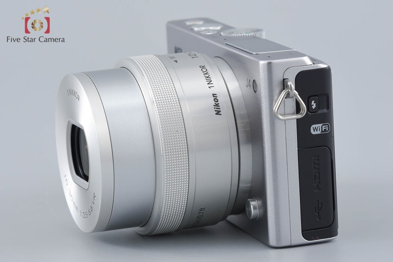 "Shutter count 314" Nikon 1 J4 Silver 18.4 MP Digital Camera 10-30 Lens