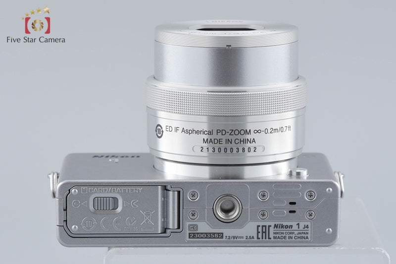 "Shutter count 314" Nikon 1 J4 Silver 18.4 MP Digital Camera 10-30 Lens