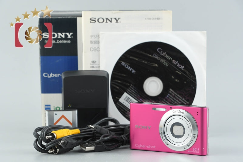 Sony Cyber-Shot DSC-W320 Pink 14.1 MP Digital Camera [Japanese Language Only]