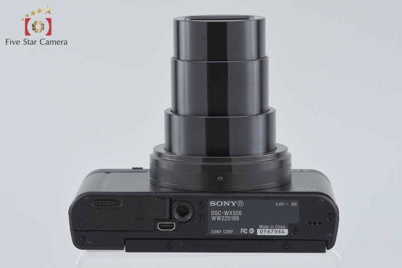 Sony Cyber-shot DSC-WX500 Black 18.2 MP Digital Camera [Multiple Languages]