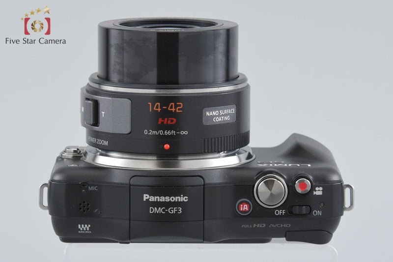 Panasonic LUMIX DMC-GF3 Esprit Black 12.1 MP 14-42 Lens [Japanese Language Only]