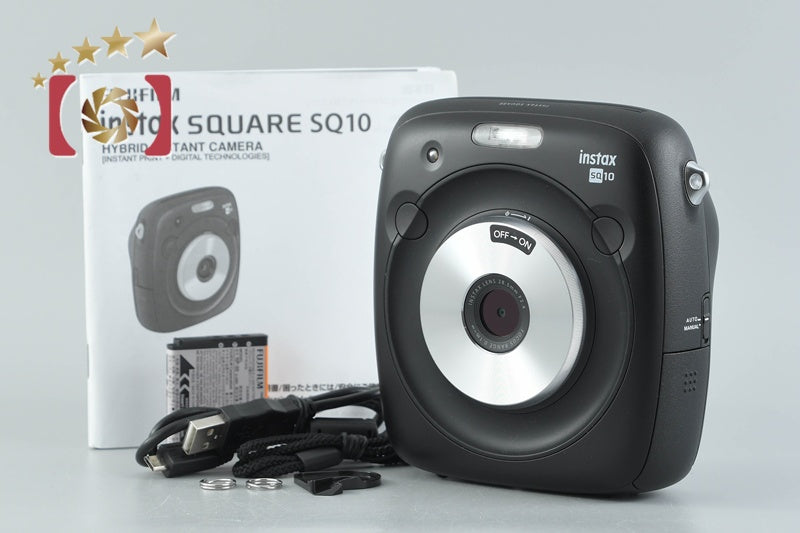 Fujifilm Instax SQUARE SQ10 Black Instant Film Camera