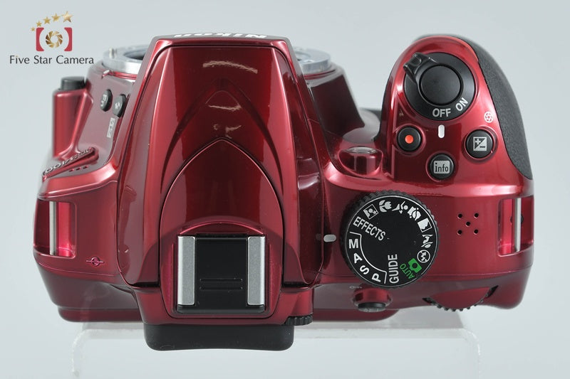 "Shutter count 5,638" Nikon D3400 Red 24.2 MP DSLR Camera Body