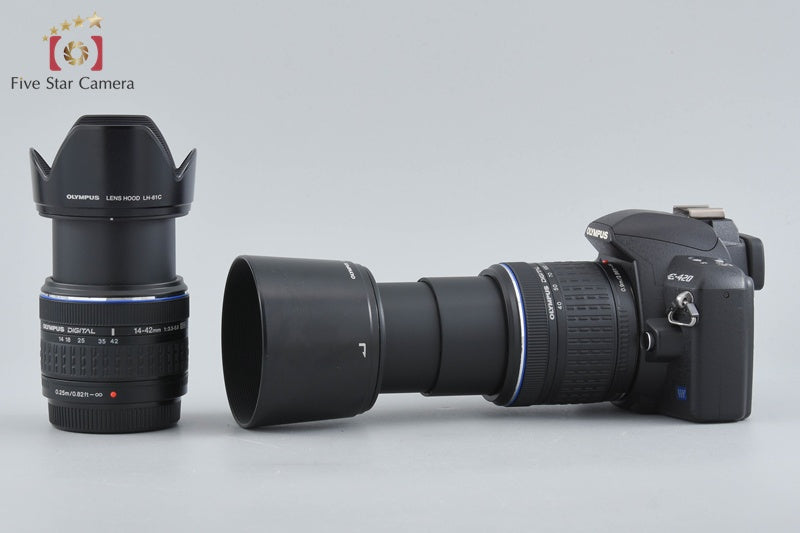 "Count 5,885" Olympus E-420 10.0 MP Digital SLR Camera 14-42 40-150 Lenses