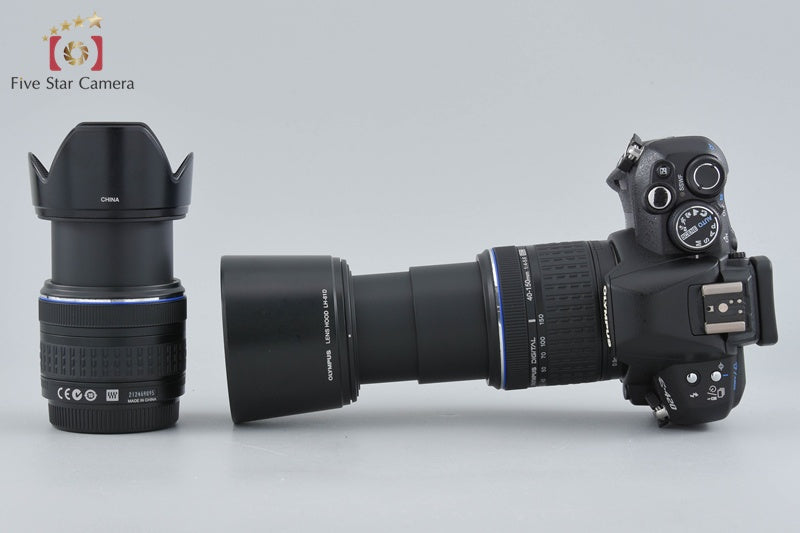 "Count 5,885" Olympus E-420 10.0 MP Digital SLR Camera 14-42 40-150 Lenses
