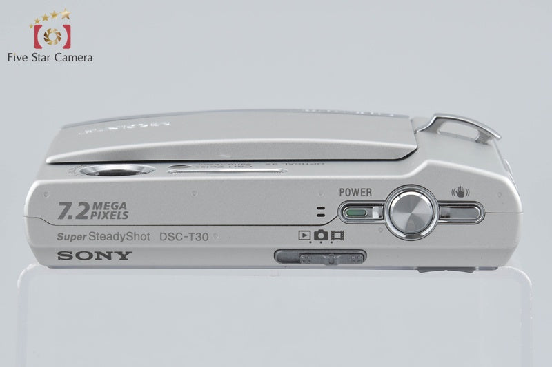 Sony Cyber-shot DSC-T30 Silver 7.2 MP Digital Camera [Japanese Language Only]