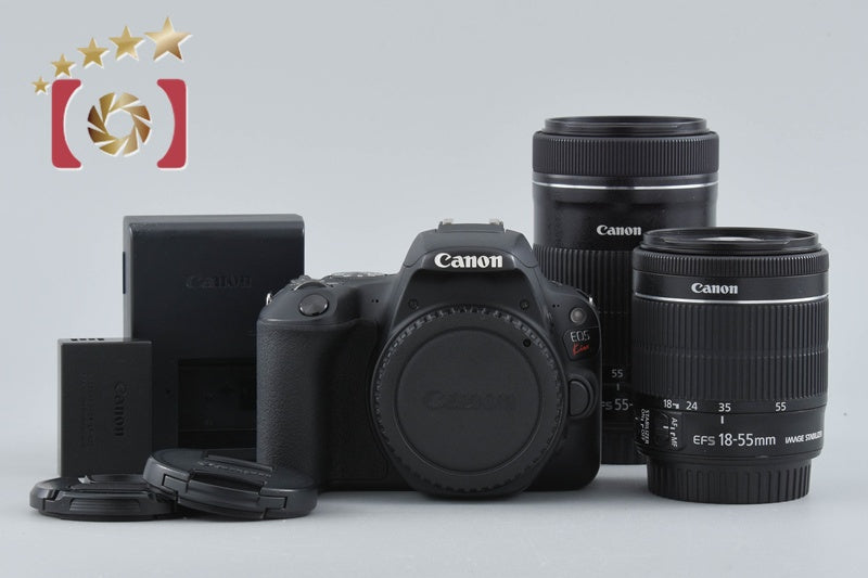Canon EOS Kiss X9 / Rebel SL2 / 200D 24.2 MP 18-55 55-250 Lenses