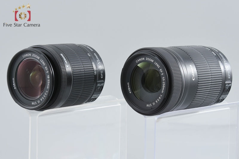 Canon EOS Kiss X9 / Rebel SL2 / 200D 24.2 MP 18-55 55-250 Lenses