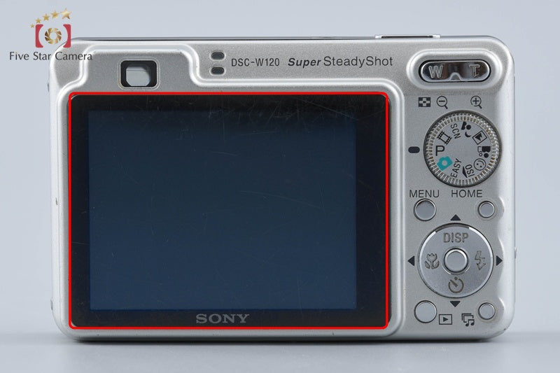 SONY Cyber-Shot DSC-W120 Silver 7.2 MP Digital Camera [Japanese Language Only]
