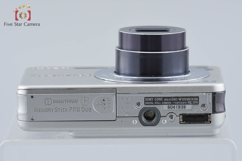 SONY Cyber-Shot DSC-W120 Silver 7.2 MP Digital Camera [Japanese Language Only]