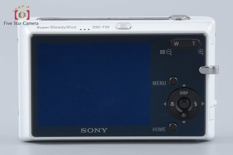 SONY Cyber-shot DSC-T20 White 8.1 MP Digital Camera [Japanese Language Only]